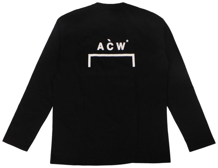 A Cold Wall Logo Long Sleeve T Shirt Black