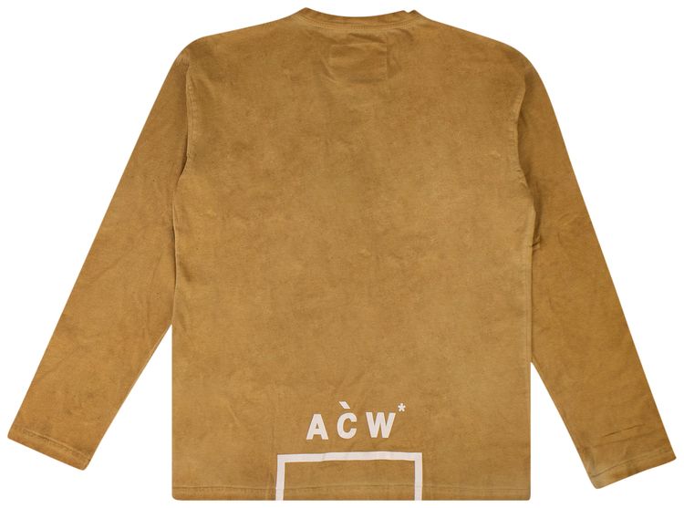 A Cold Wall Bracket Logo Long Sleeve T Shirt Yellow