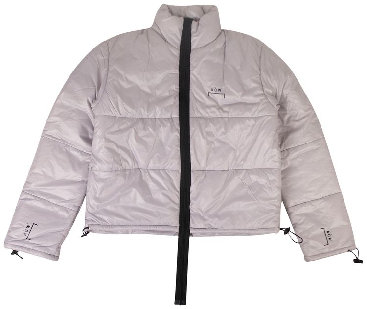 A Cold Wall Logo Puffer Jacket Light Grey