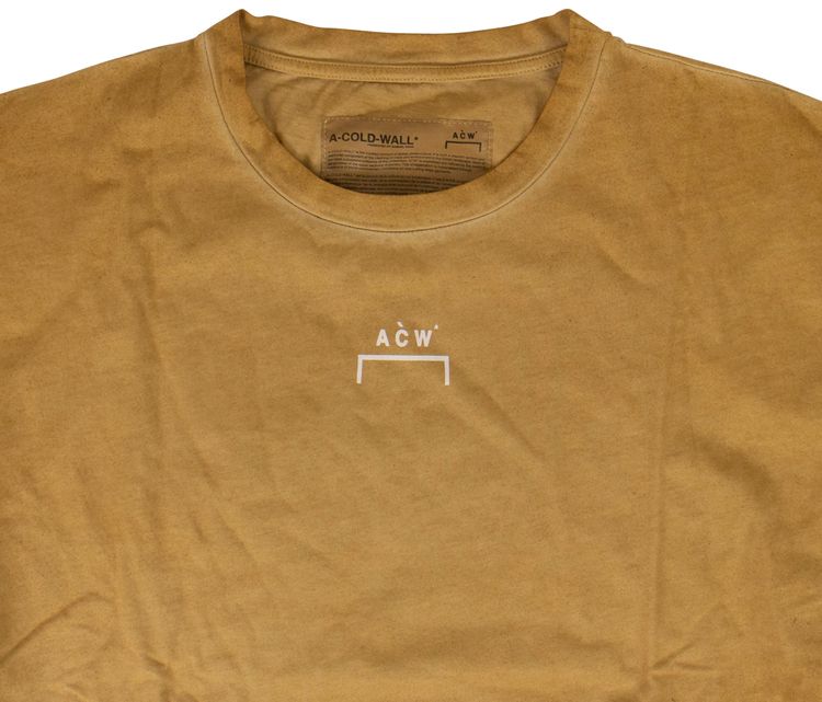 A Cold Wall Bracket Logo Long Sleeve T Shirt Yellow