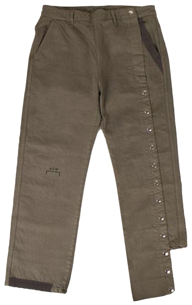 A Cold Wall Asymmetric Snap Pants Grey