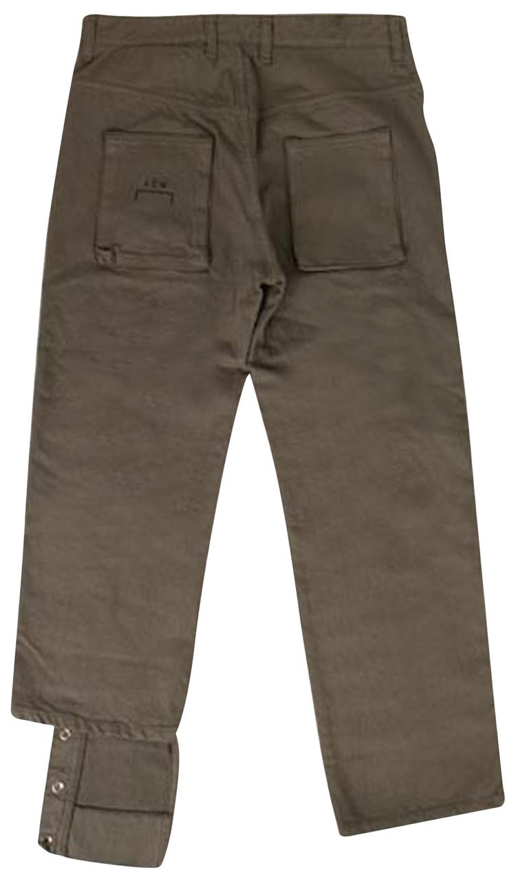 A Cold Wall Asymmetric Snap Pants Grey