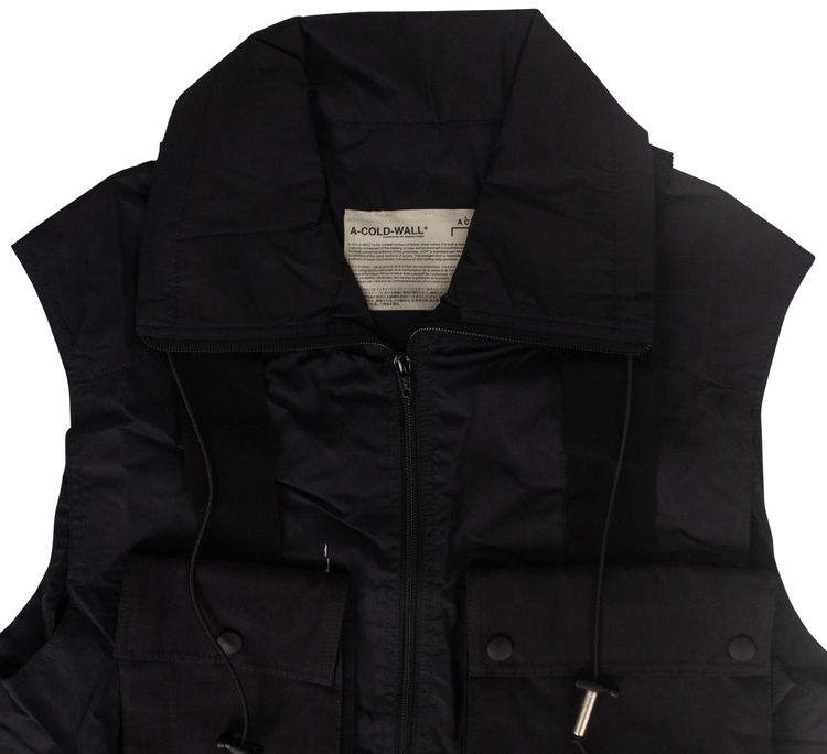 A Cold Wall Collared Utility Vest Navy