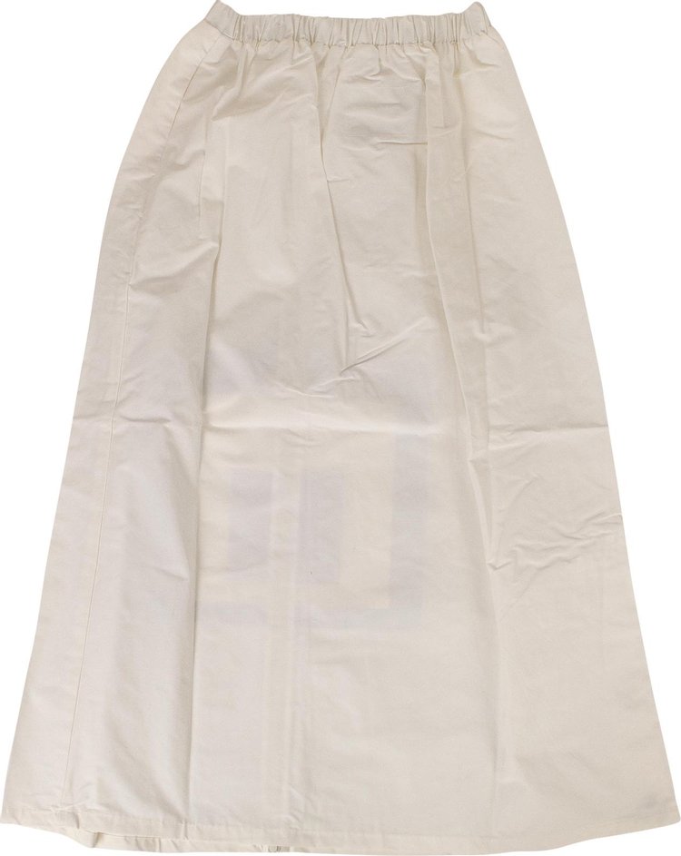 A Cold Wall Snap Midi Skirt White