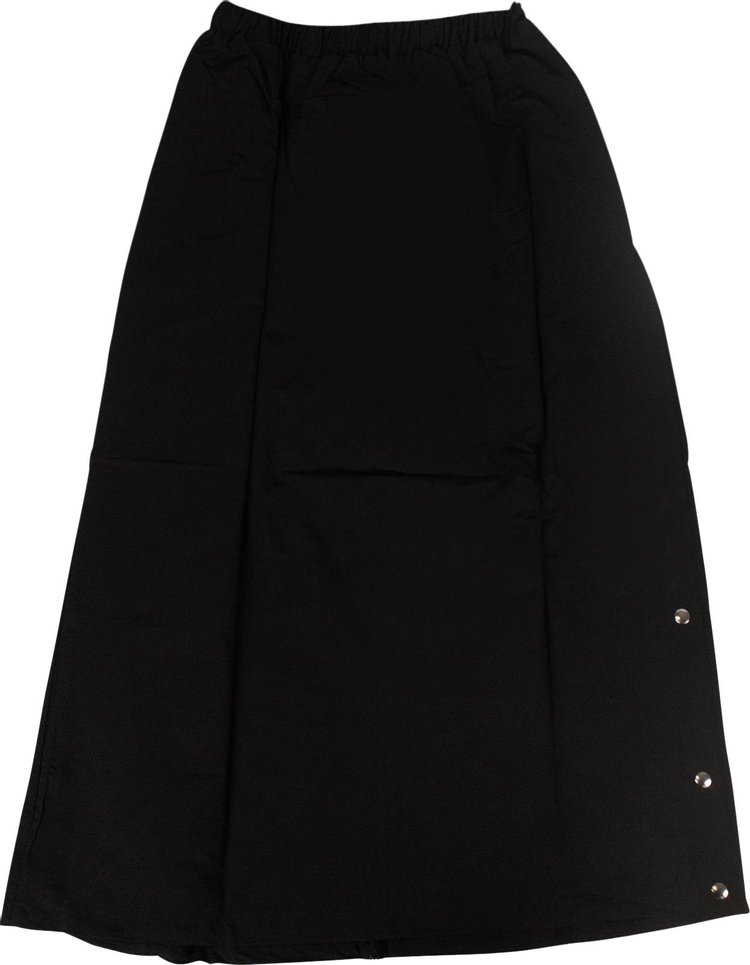 A Cold Wall Snap Midi Skirt Black