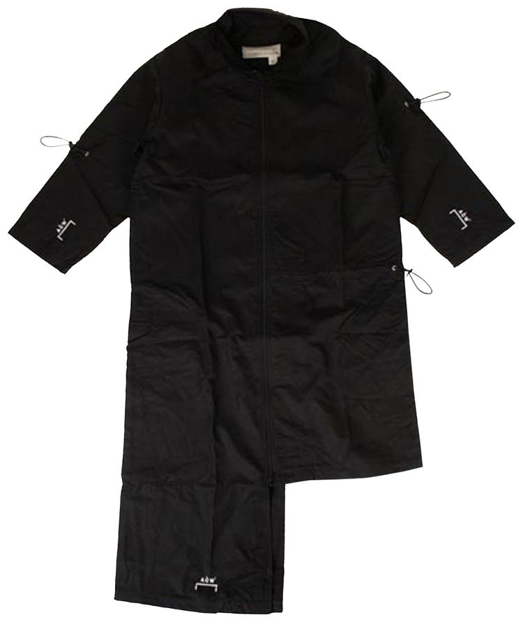 A Cold Wall Asymmetric Drawstring Jacket Black