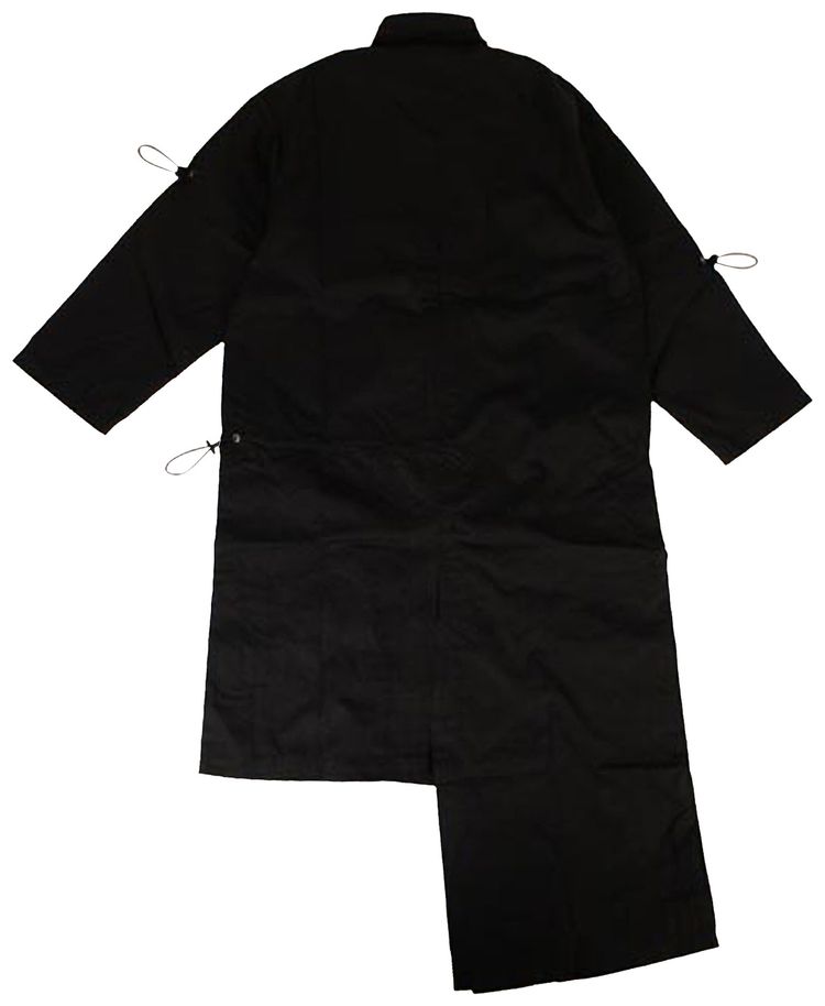 A Cold Wall Asymmetric Drawstring Jacket Black