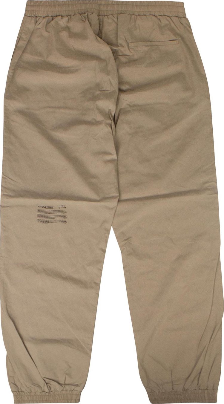 A Cold Wall Core Rectangle Print Trousers Tan