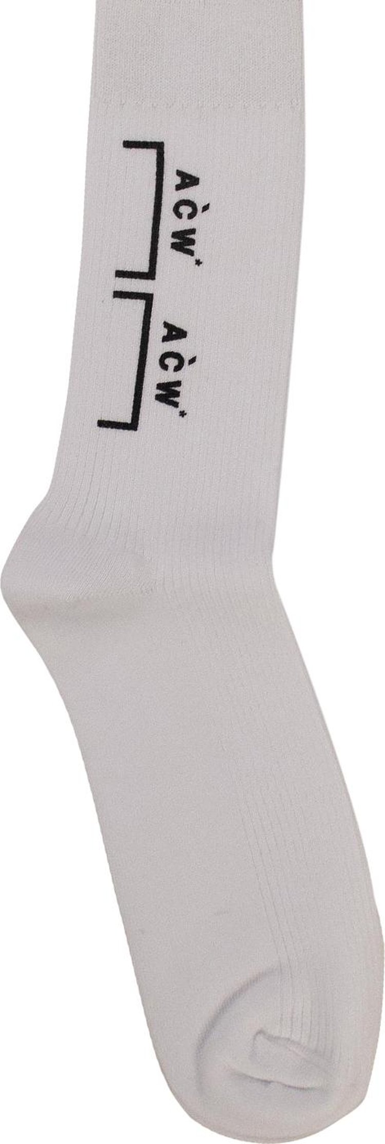 A-Cold-Wall* Bracket Logo Mid-Length Socks 'White'