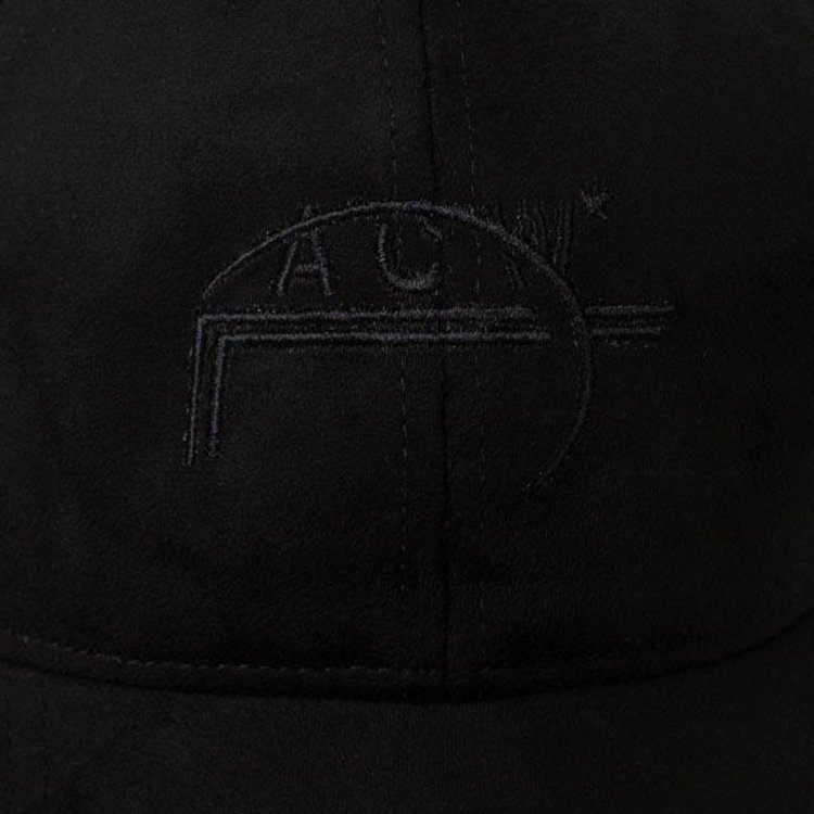 A Cold Wall Suede Logo Cap Black