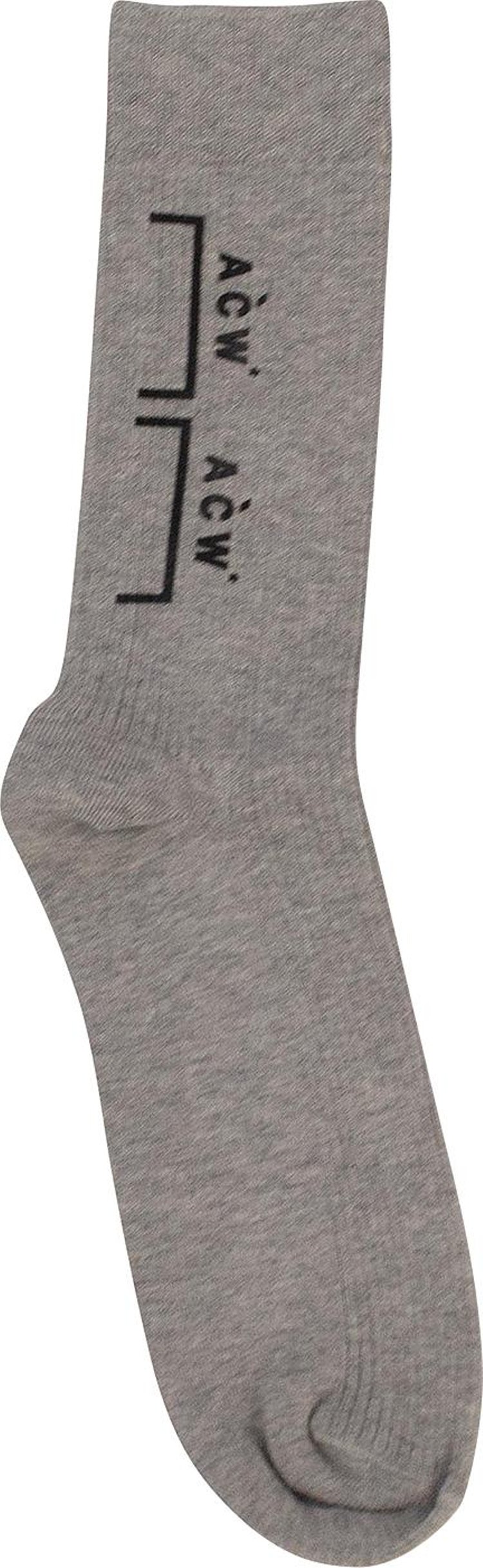 A-Cold-Wall* Bracket Logo Mid-Length Socks 'Grey'