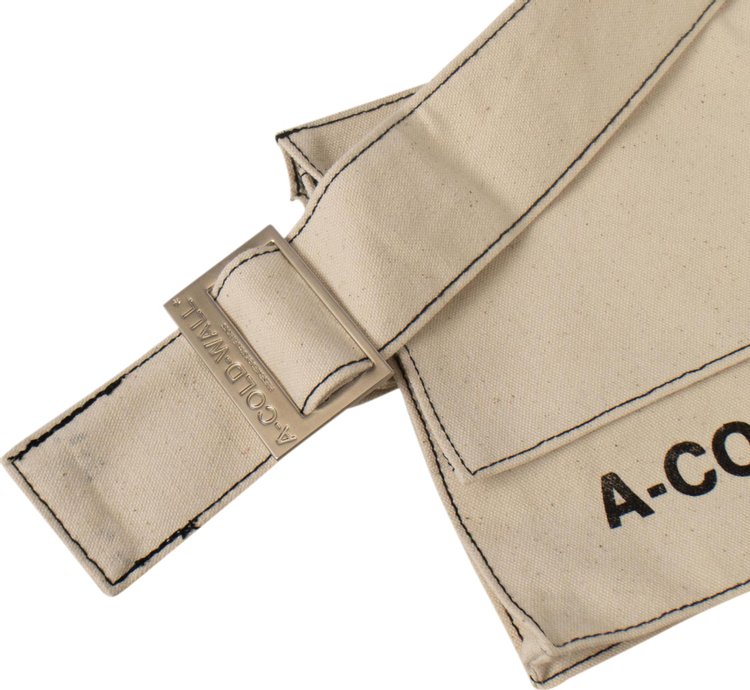 A Cold Wall Canvas Utility Crossbody Bag Beige