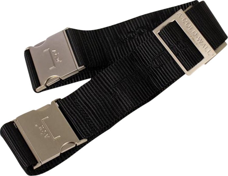 A Cold Wall Buckle Logo Patch Belt Black