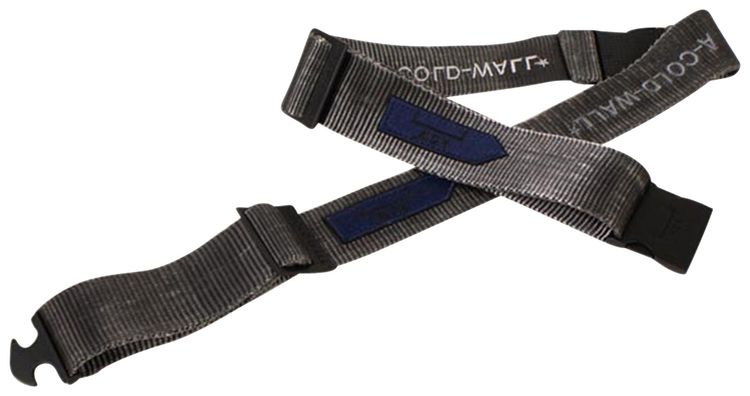 A Cold Wall Buckle Logo Patch Belt Grey