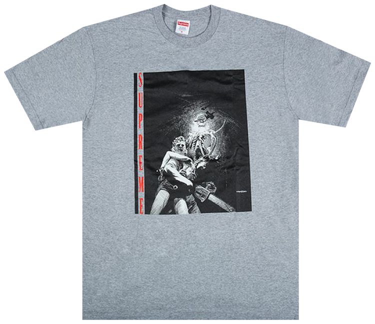 Supreme Horror T Shirt Grey
