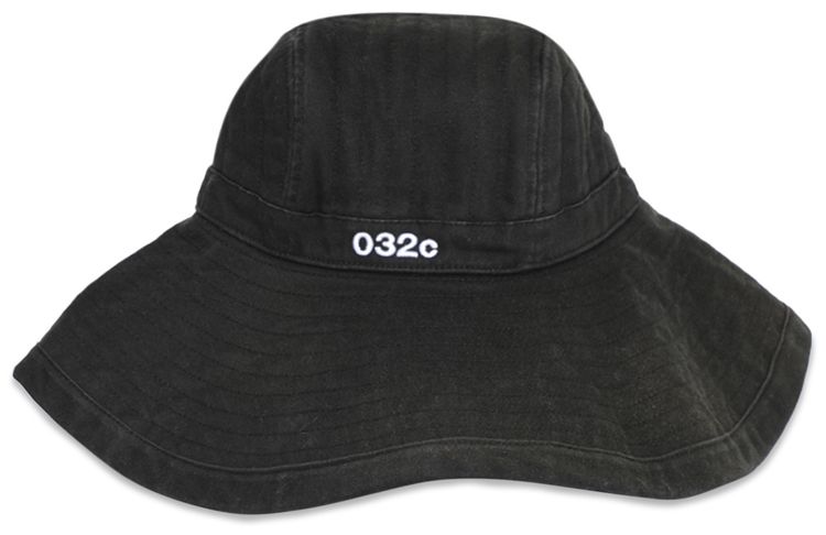 032C Euro Summer Hat Washed Black