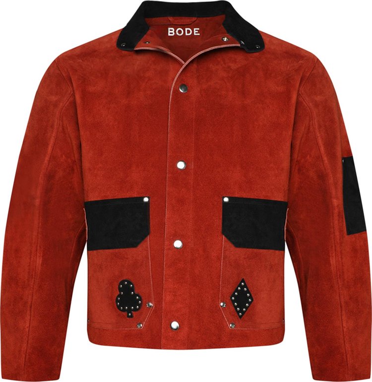 Bode Deck Of Cards Studded Jacket 'Black Red'