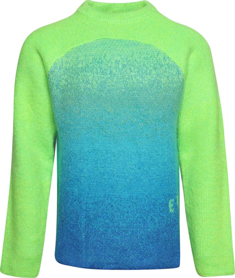 ERL Gradient Rainbow Sweater Knit 'Green'