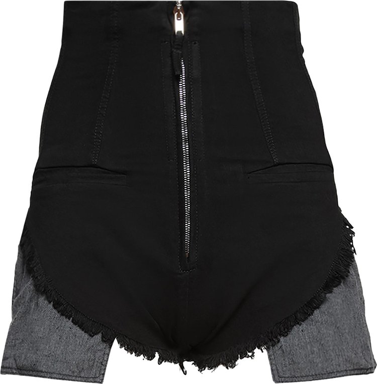 Rick Owens DRKSHDW Denim Dirt Cutoffs Black