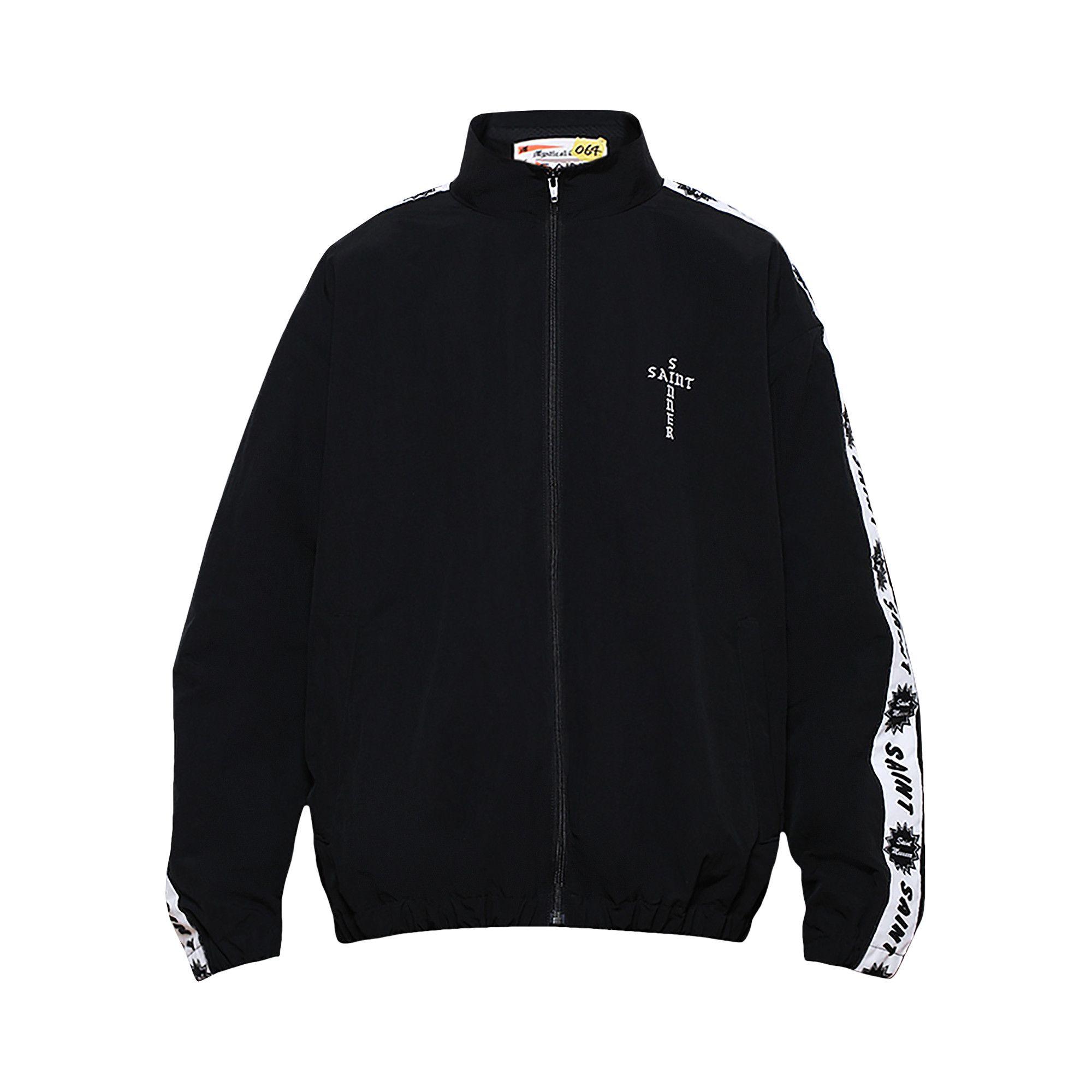 Buy SAINT Mxxxxxx Track Jacket Side Tape 'Black' - SM YS8 0000 064