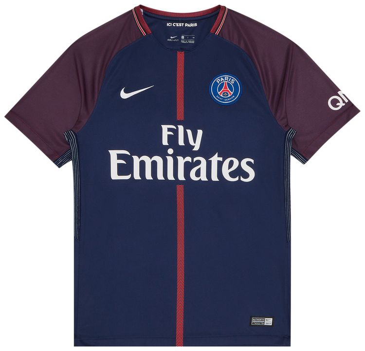 Pre Owned Paris Saint Germain Neymar Jr 10 Home Stadium Jersey NavyBurgundy