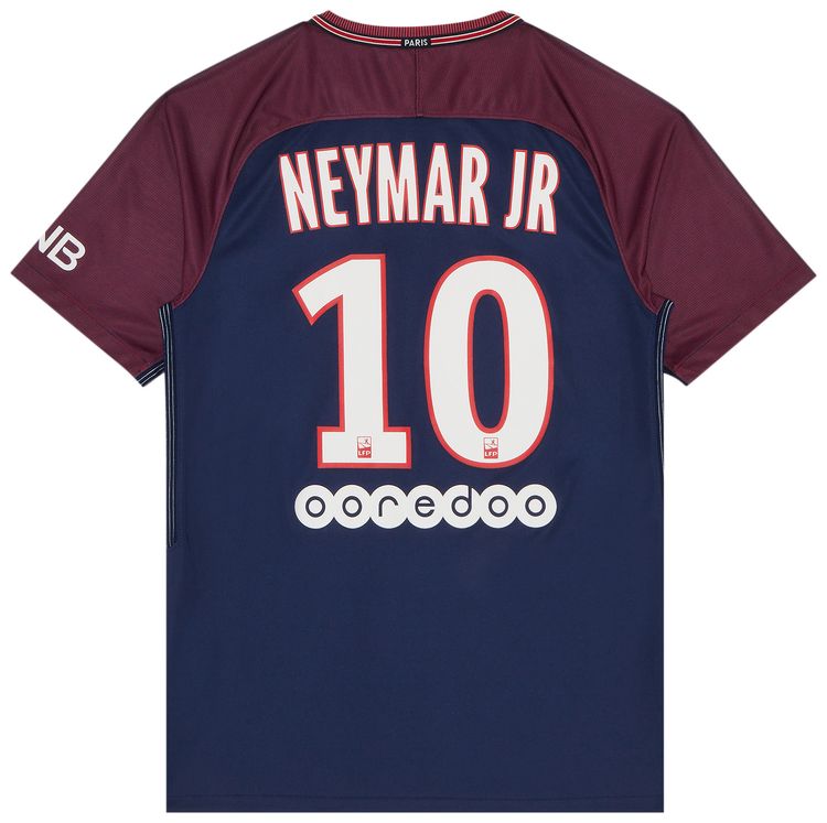 Pre Owned Paris Saint Germain Neymar Jr 10 Home Stadium Jersey NavyBurgundy