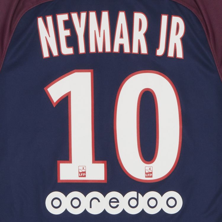 Pre Owned Paris Saint Germain Neymar Jr 10 Home Stadium Jersey NavyBurgundy
