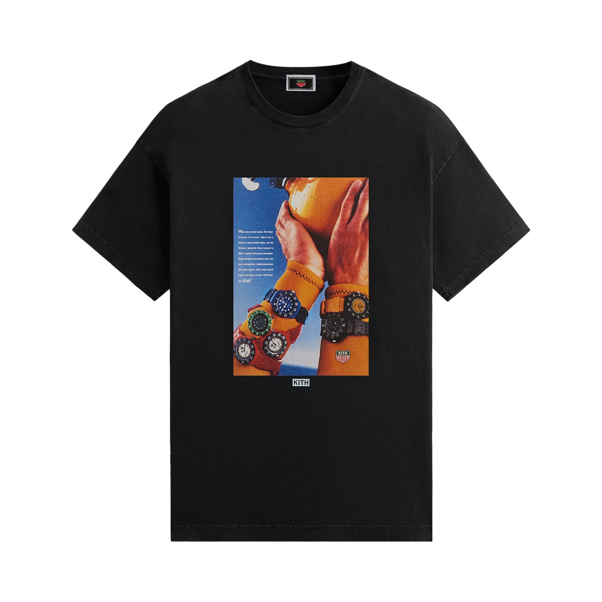 ★24SS 最新作★TAG Heuer Formula 1 Kith Scuba Vintage Tee Buy Kith x TAG Heuer Formula 1 Scuba Vintage Tee 'Black