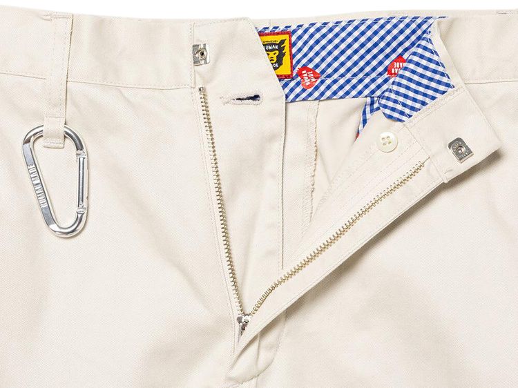 Human Made Wide Cropped Pants White