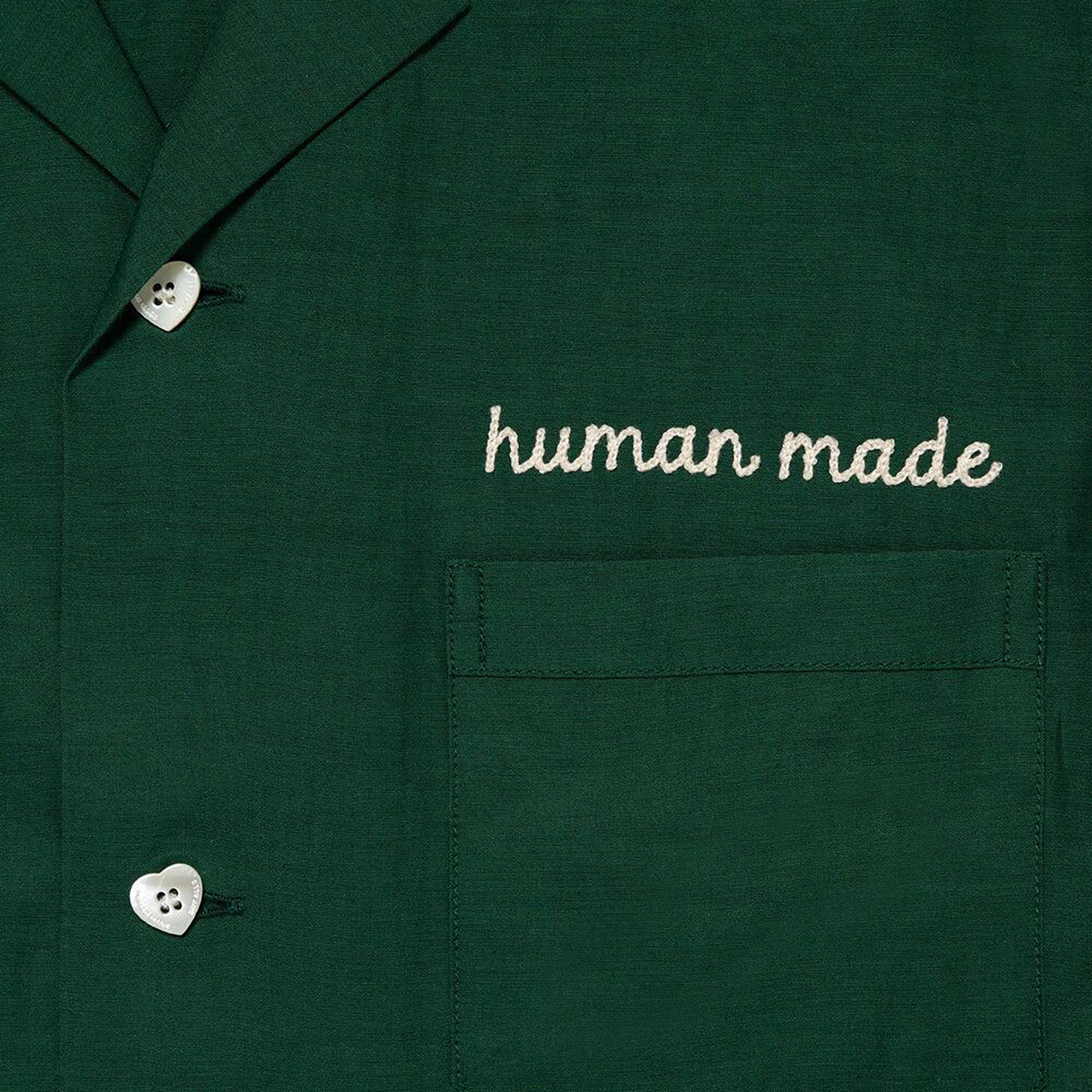 Buy Human Made Bowling Shirt 'Green' - HM27SH023 GREE | GOAT