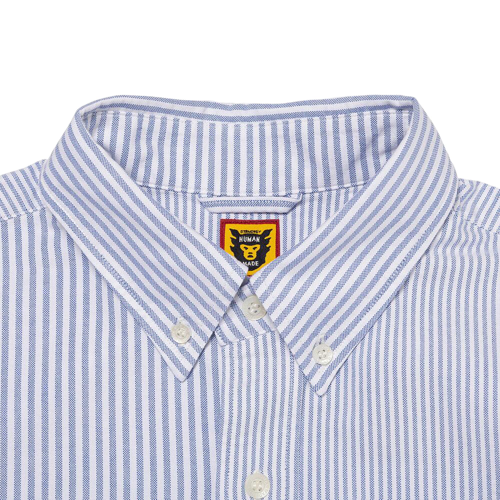 Buy Human Made Stripe Oxford Shirt 'Blue' - HM27SH005 BLUE | GOAT