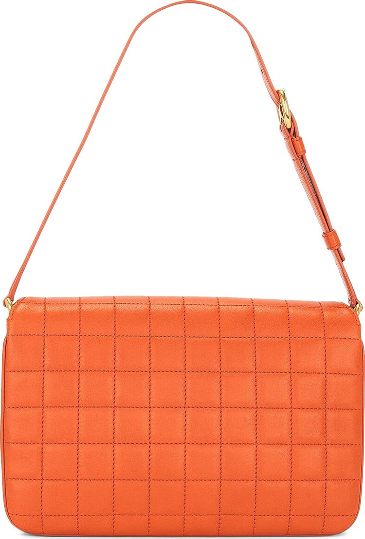 Saint Laurent Le Maillon Satchel Bag Celosia Orange