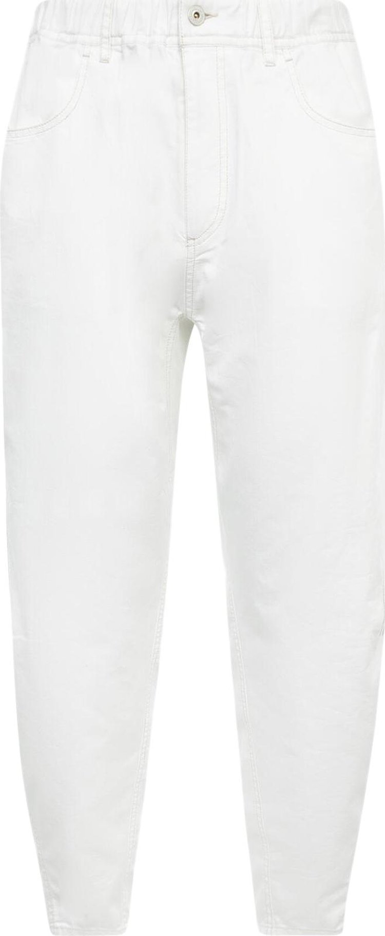 And Wander Dry Easy Denim Wide Pants White