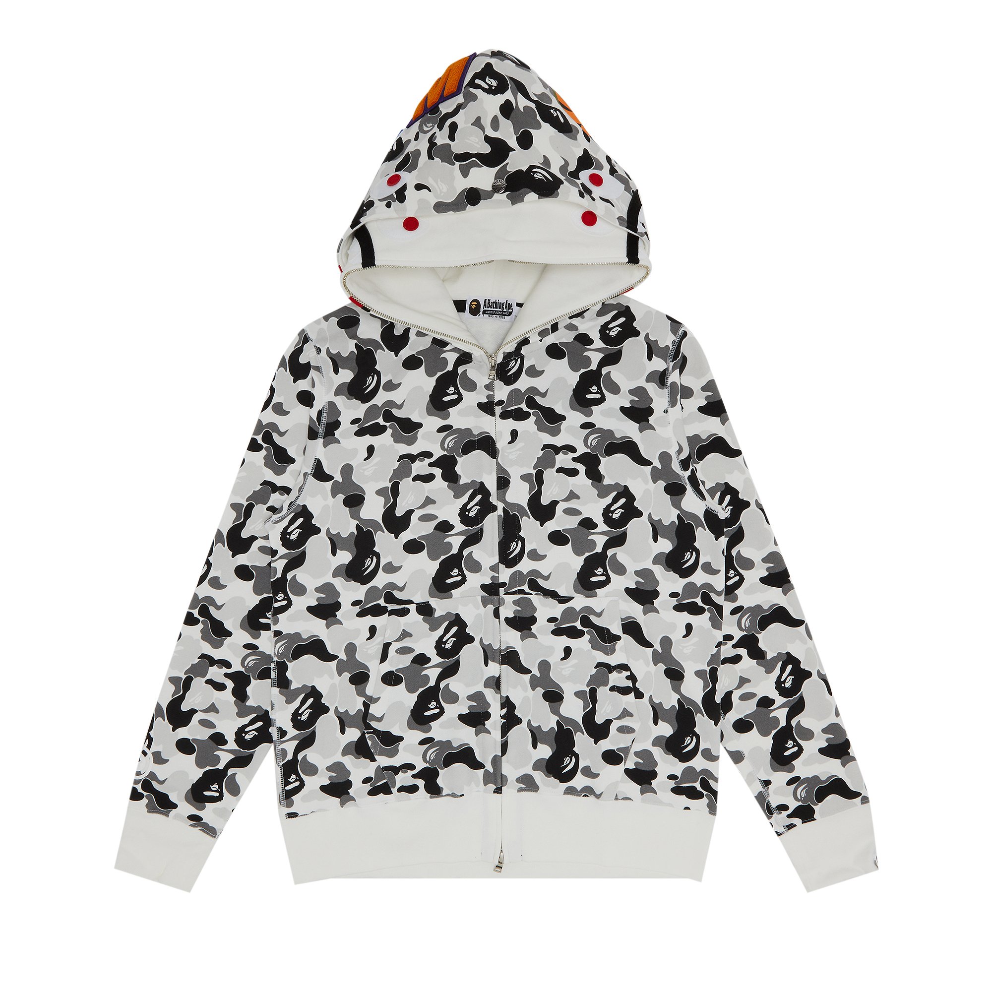 BAPE ABC Camo Double Shark Full Zip Hoodie 'Grey'