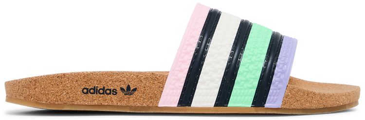 Adidas Adilette Slide Cork   Pulse Mint Legend Ink