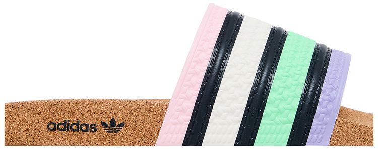 Adidas Adilette Slide Cork   Pulse Mint Legend Ink