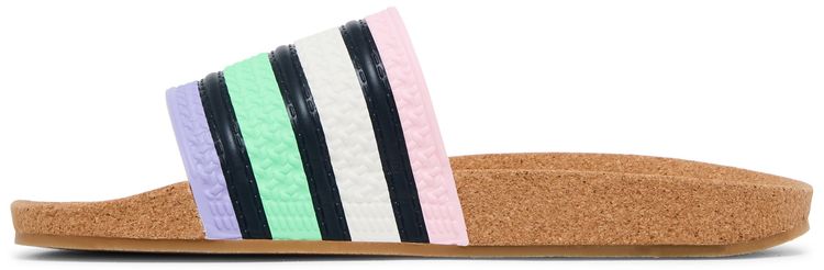 Adidas Adilette Slide Cork   Pulse Mint Legend Ink