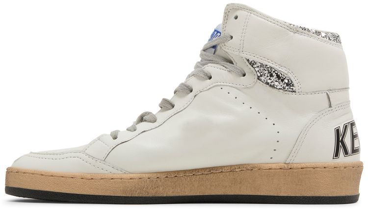 Golden Goose Wmns Sky Star White Silver Glitter
