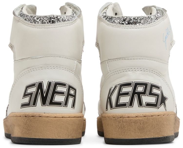 Golden Goose Wmns Sky Star White Silver Glitter