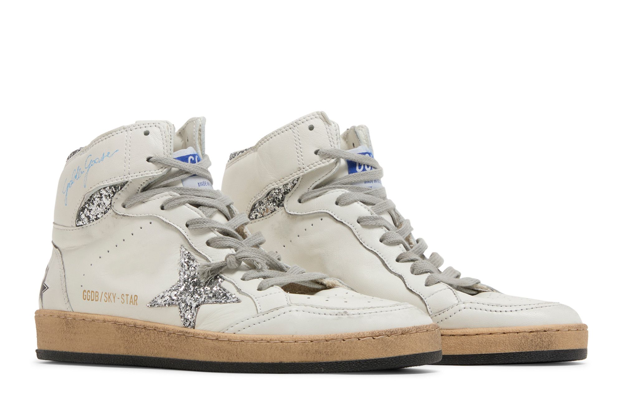 スニーカー GOLDEN GOOSE Women Sneakers GWF00230 F00219280185 White Buy Golden Goose Wmns Sky Star 'White Silver Glitter