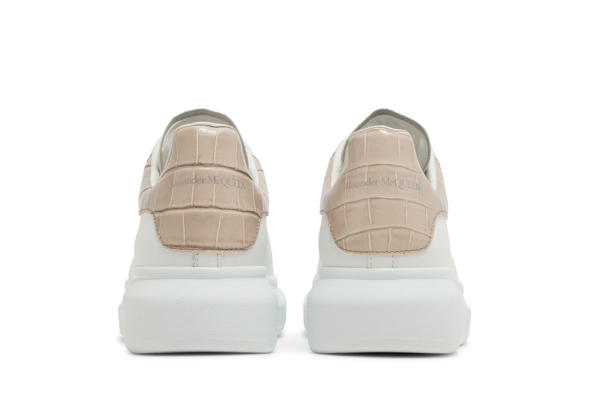 Buy Alexander McQueen Oversized Sneaker 'White Beige Crocodile' - 727392  WICG6 9026 | GOAT