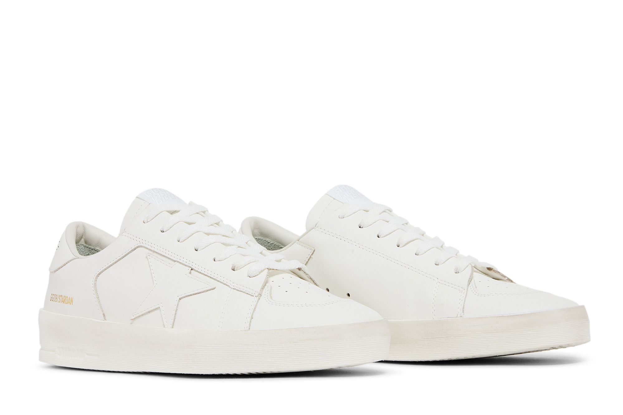 Golden ｜SNEAKERS (GMF00128 F000566 10100) Men's Stardan in white leather