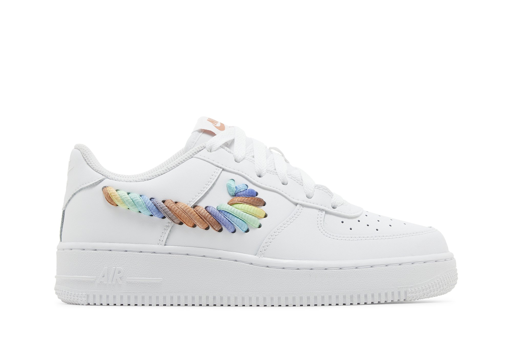 Air Force 1 Low GS 'Rainbow Lace Swoosh'