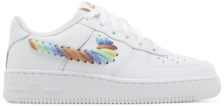 Nike Air Force 1 Low GS Rainbow Lace Swoosh