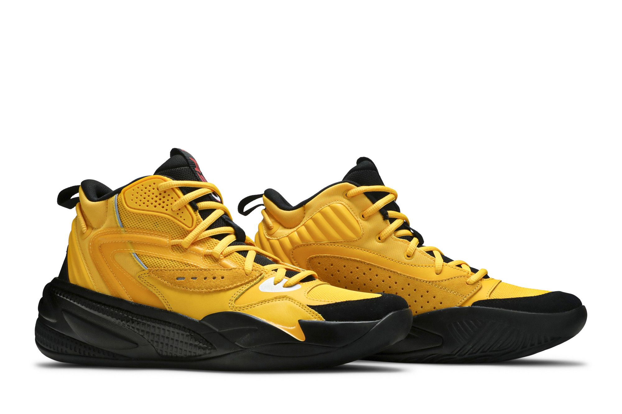 New Puma J. Cole RS Dreamer 2 Mid JR Yellow Basketball Shoes