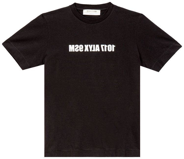 1017 ALYX 9SM Mirrored Logo Tee Black
