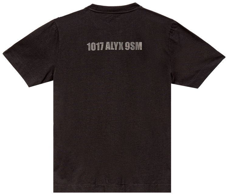 1017 ALYX 9SM Mirrored Logo Tee Black