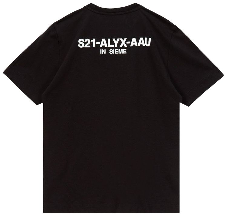 1017 ALYX 9SM Collection Name Short Sleeve Tee Black