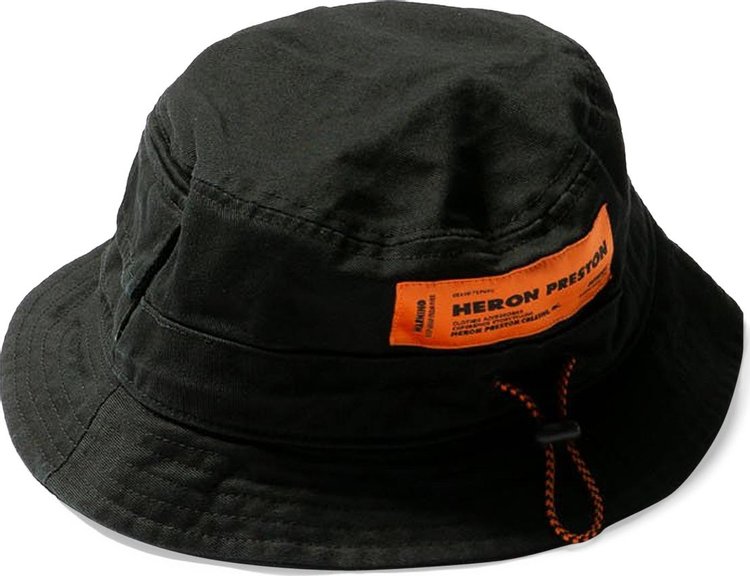 Heron Preston Twill Bucket Hat 'Black'