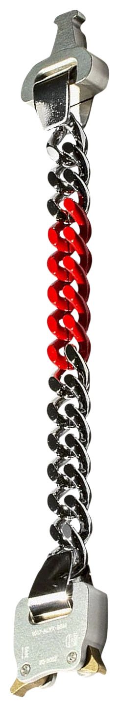 1017 ALYX 9SM Links Buckle Bracelet SilverRed